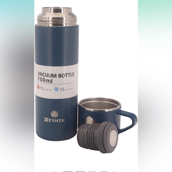 Blue Vacuum Bottle - Picture 4 of 6